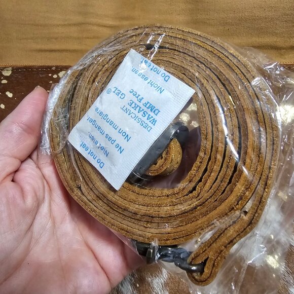 American Darling Cowhide Leather Clutch Purse Western Gold Metallic Accent - Picture 8 of 12